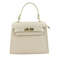 Bolso en Piel Pregato Latenza Beige - KimondoShop