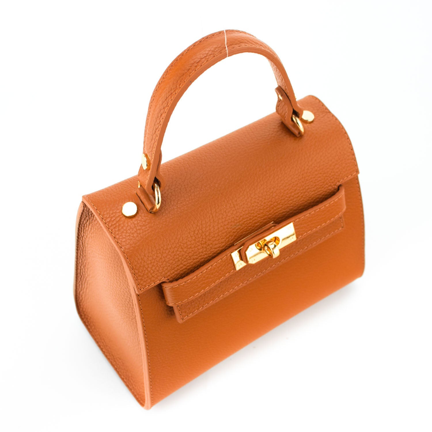 Bolso en Piel Pregato Latenza Naranja - KimondoShop