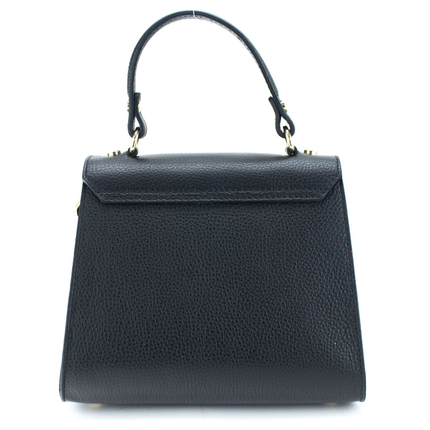 Bolso en Piel Pregato Latenza Negro - KimondoShop