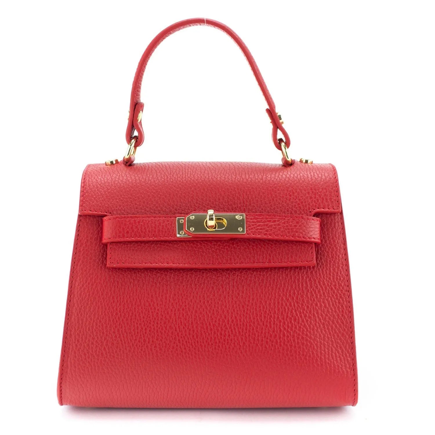 Bolso en Piel Pregato Latenza Rojo - KimondoShop