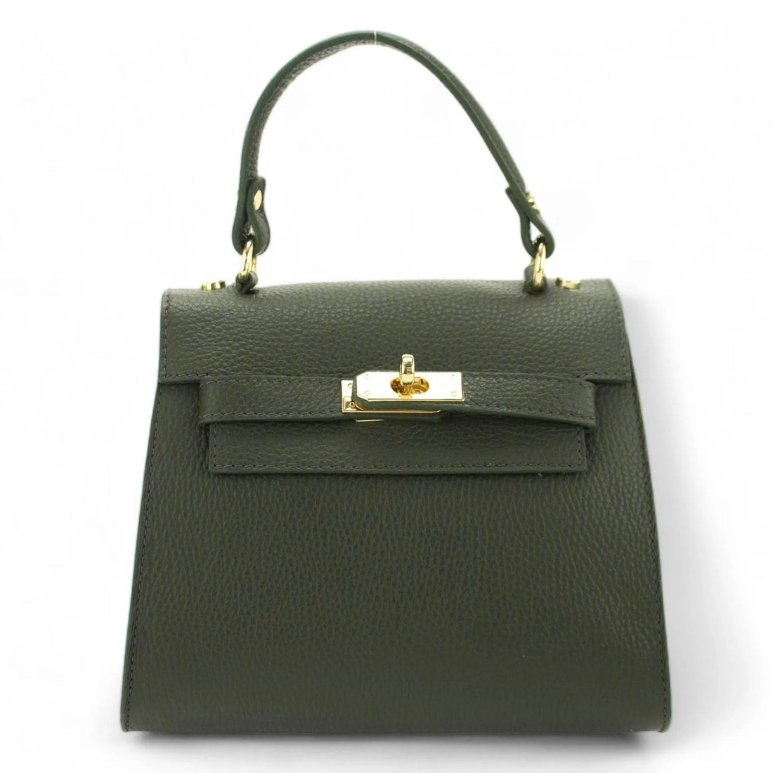 Bolso en Piel Pregato Latenza Verde oliva - KimondoShop