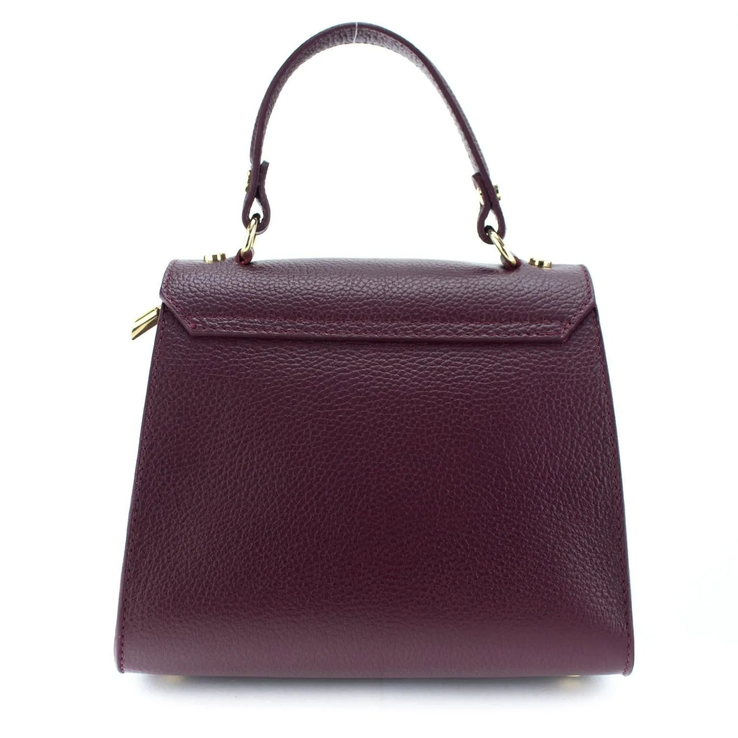 Bolso en Piel Pregato Latenza Vino - KimondoShop