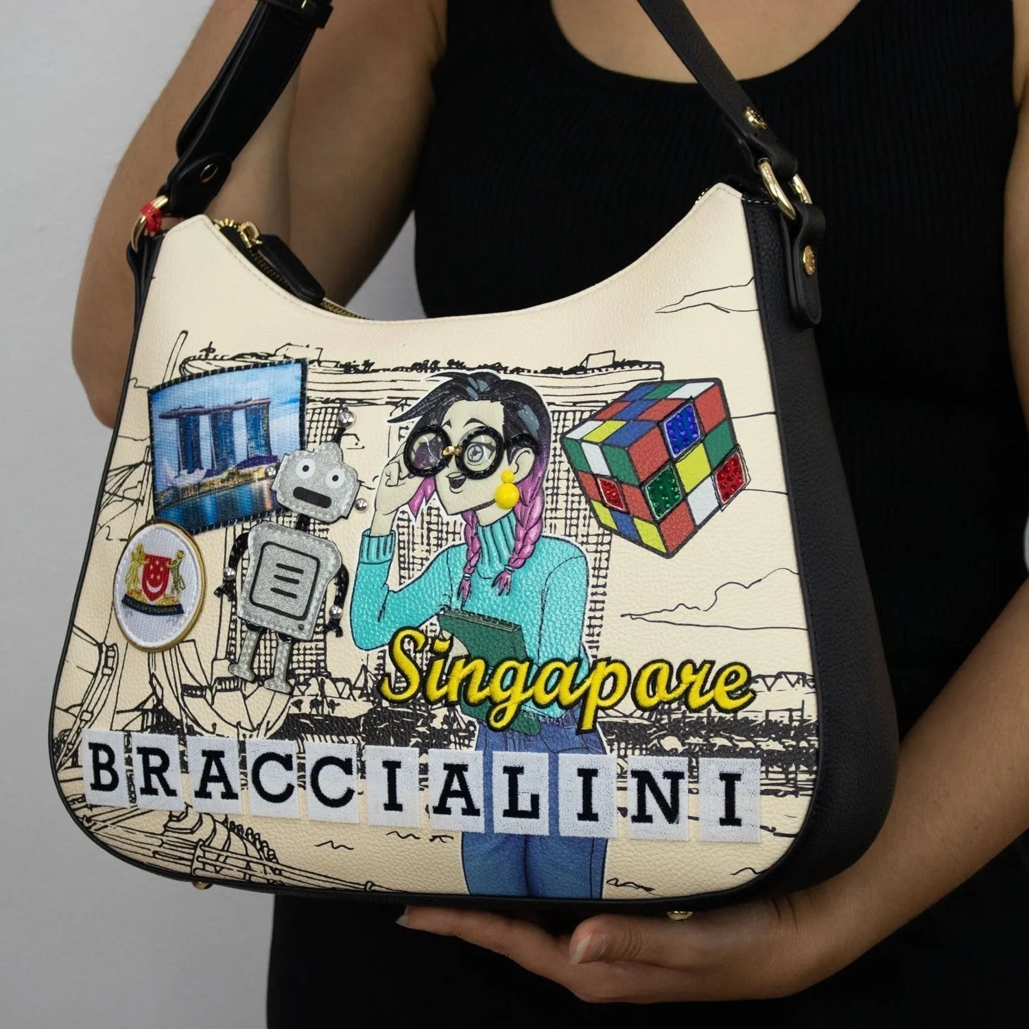 Bolso góndola Braccialini Singapore - KimondoShop