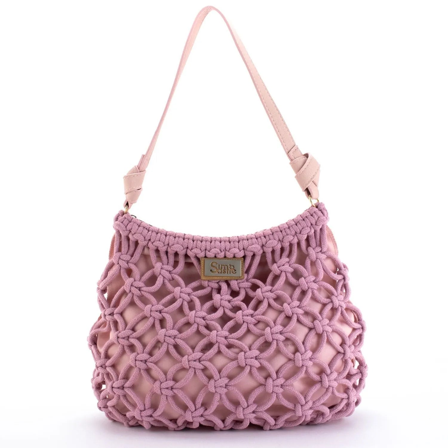 Bolso hobo de hombro en cuerda trenzada Simosastre Jackie - KimondoShop