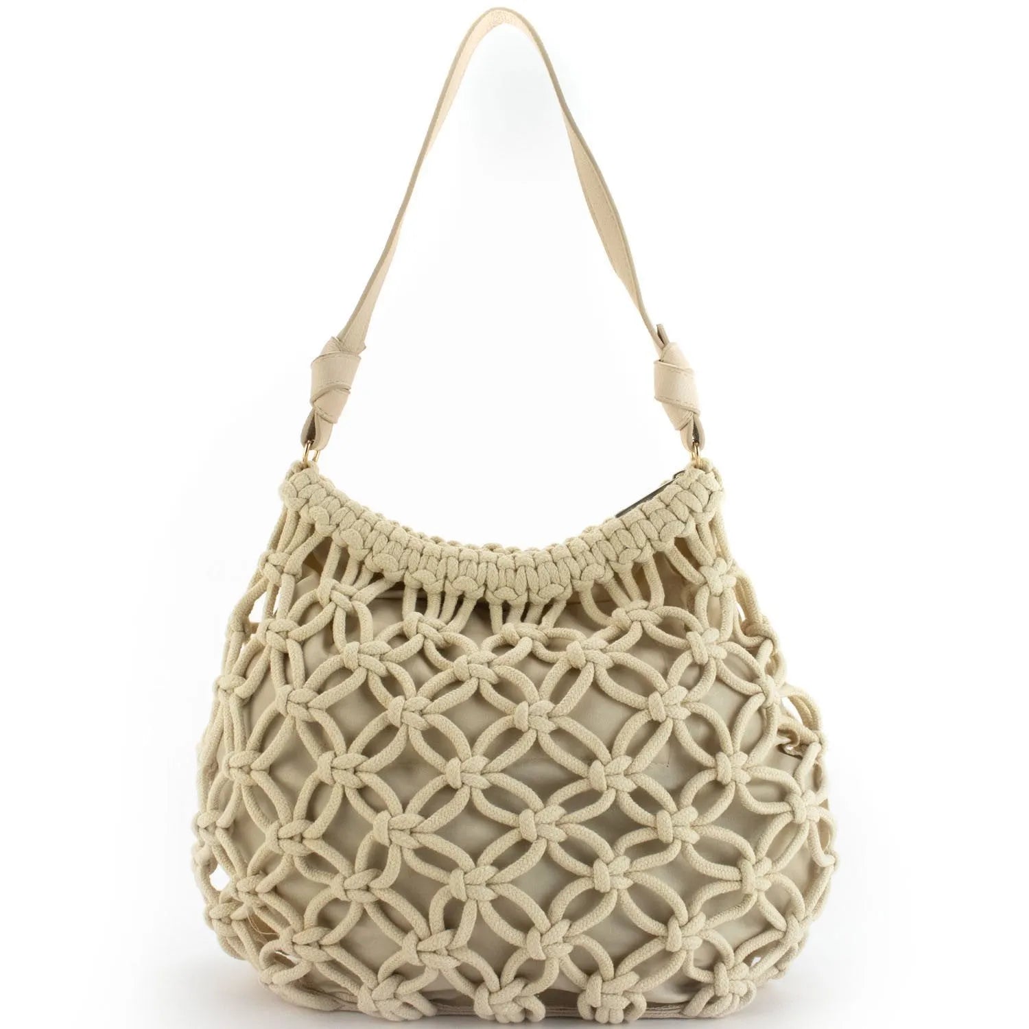 Bolso hobo de hombro en cuerda trenzada Simosastre Jackie - KimondoShop