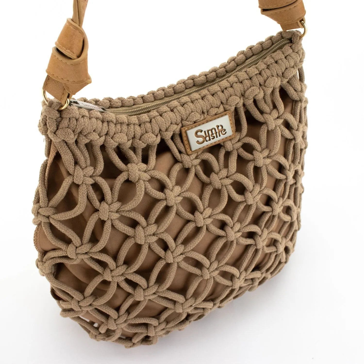 Bolso hobo de hombro en cuerda trenzada Simosastre Jackie - KimondoShop