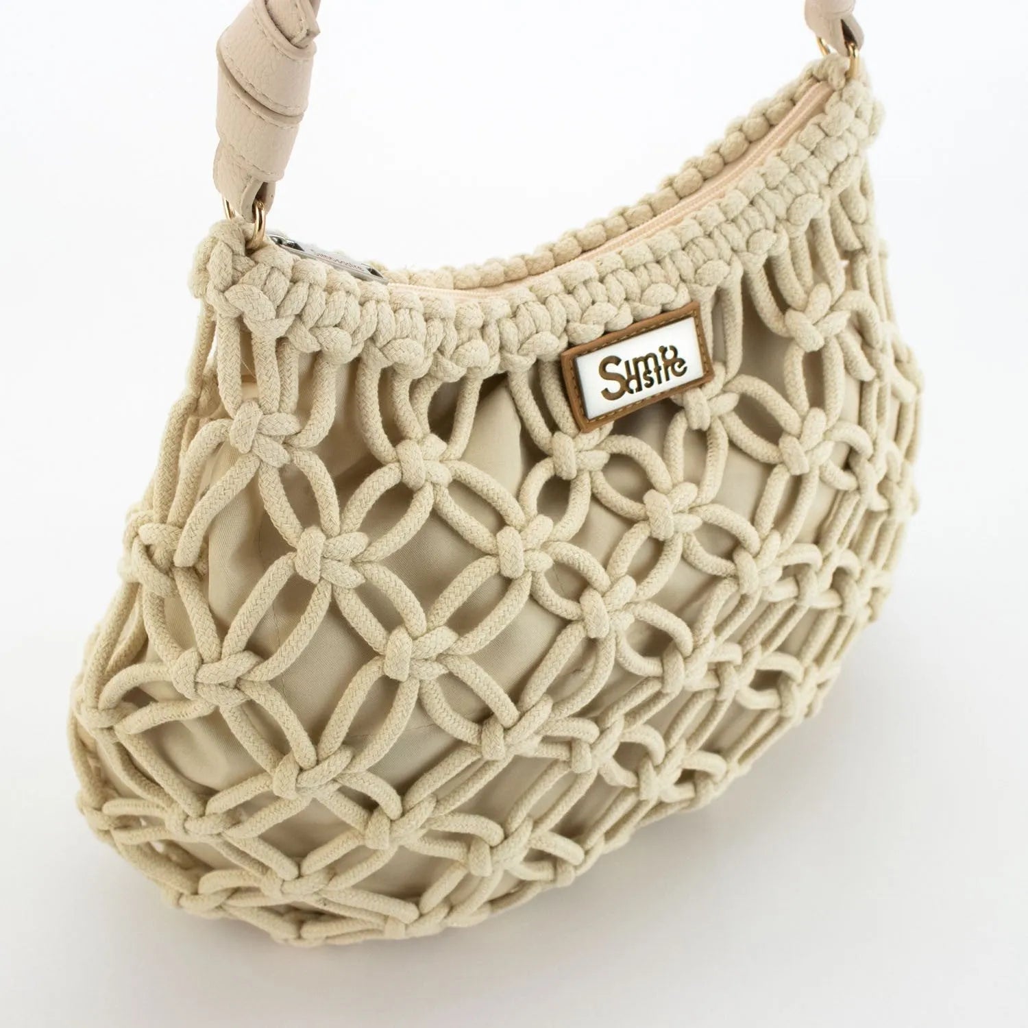 Bolso hobo de hombro en cuerda trenzada Simosastre Jackie - KimondoShop