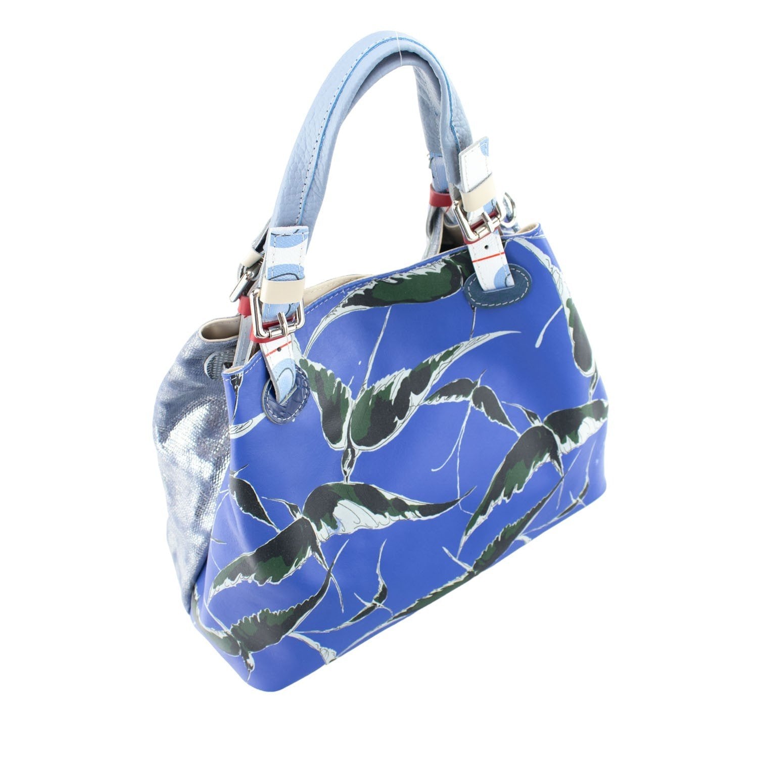 Bolso hobo en Piel Pregato Vittoria Azul marino - KimondoShop