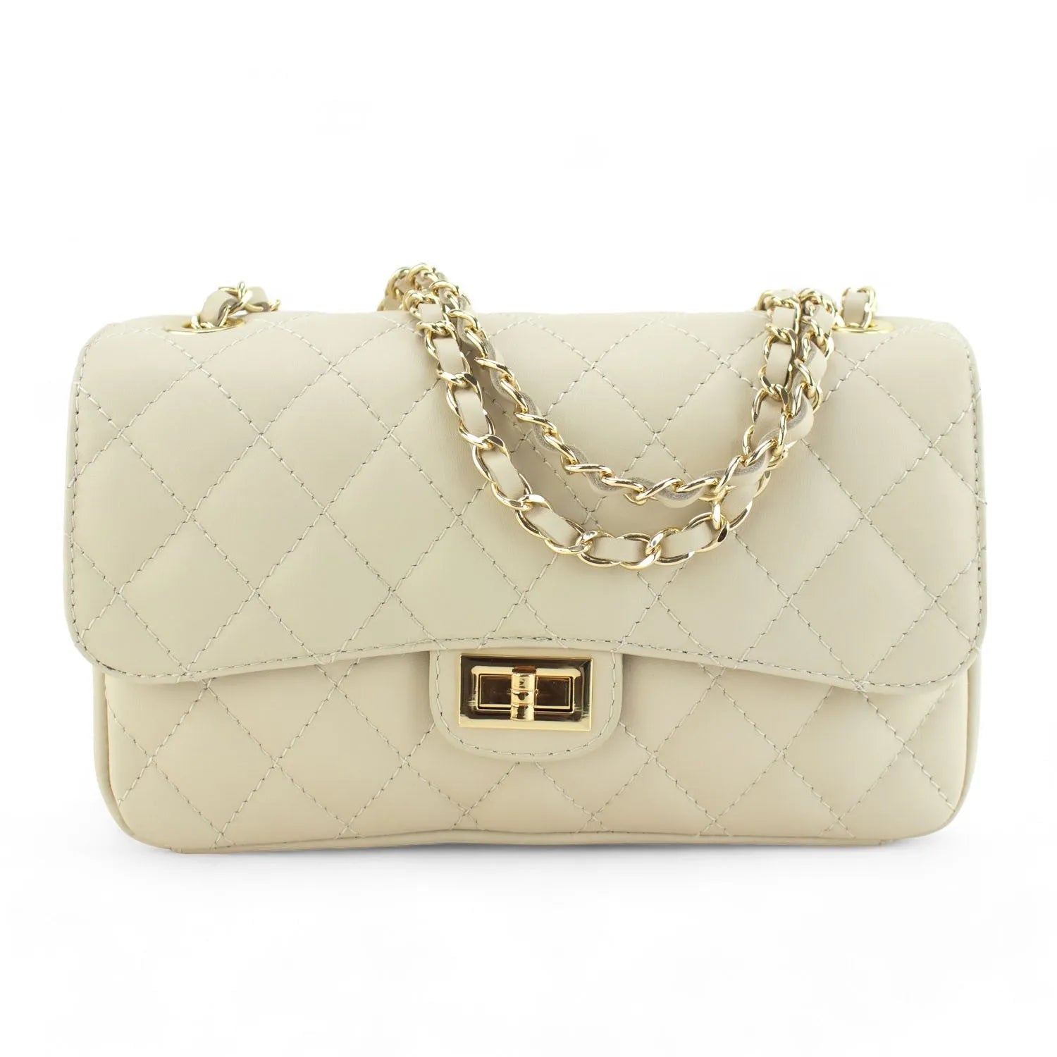 Bolso Piel Pregato Classy Beige - KimondoShop