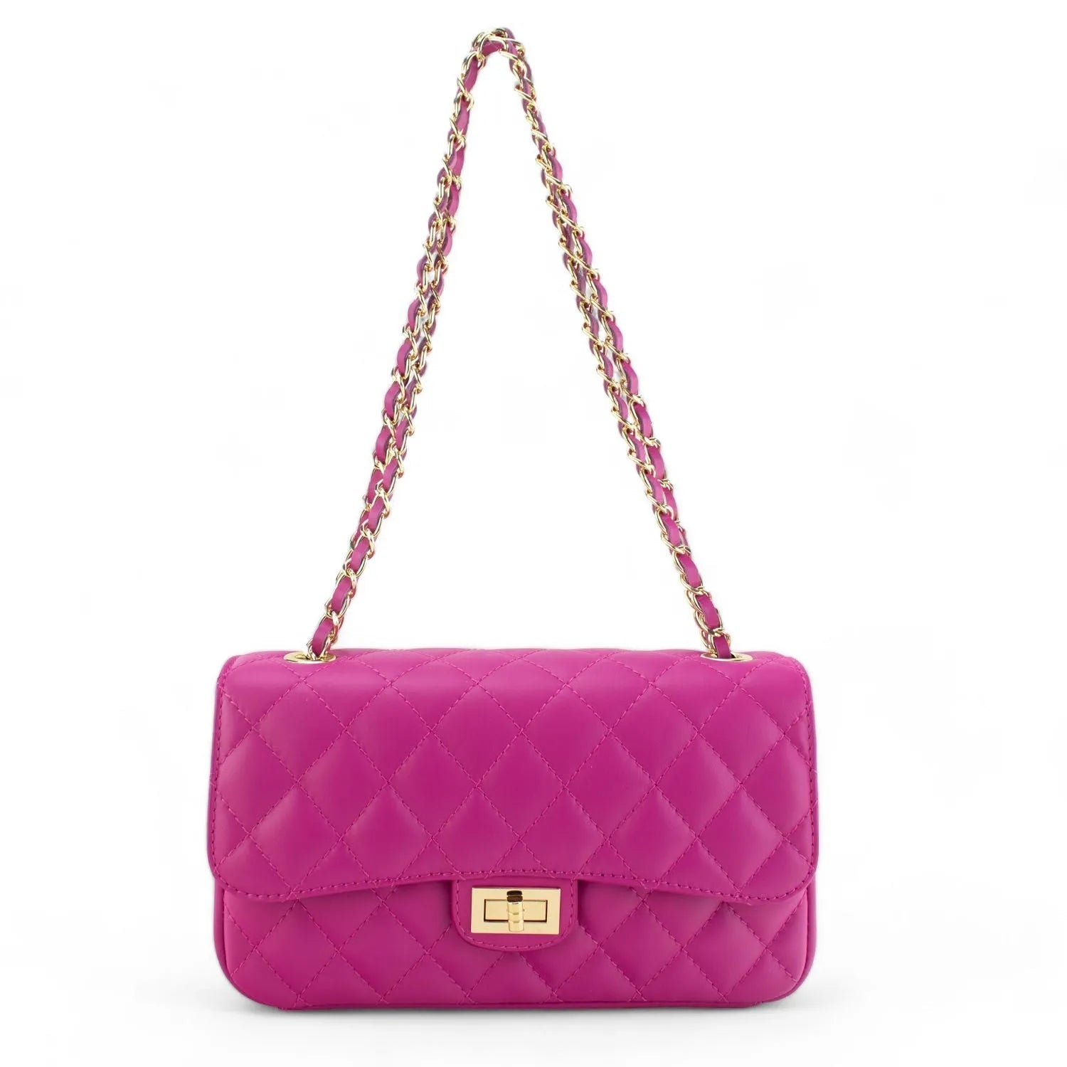 Bolso Piel Pregato Classy Fucsia - KimondoShop