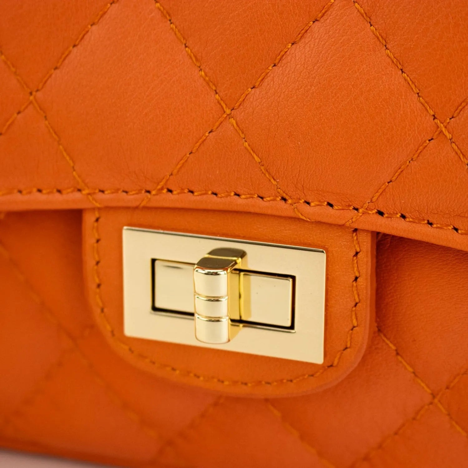 Bolso Piel Pregato Classy Naranja - KimondoShop