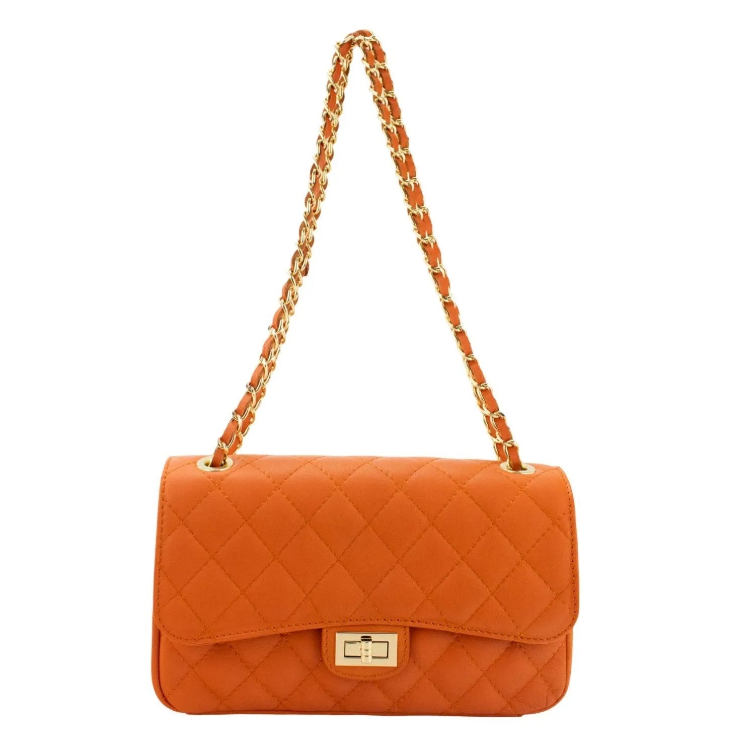 Bolso Piel Pregato Classy Naranja - KimondoShop