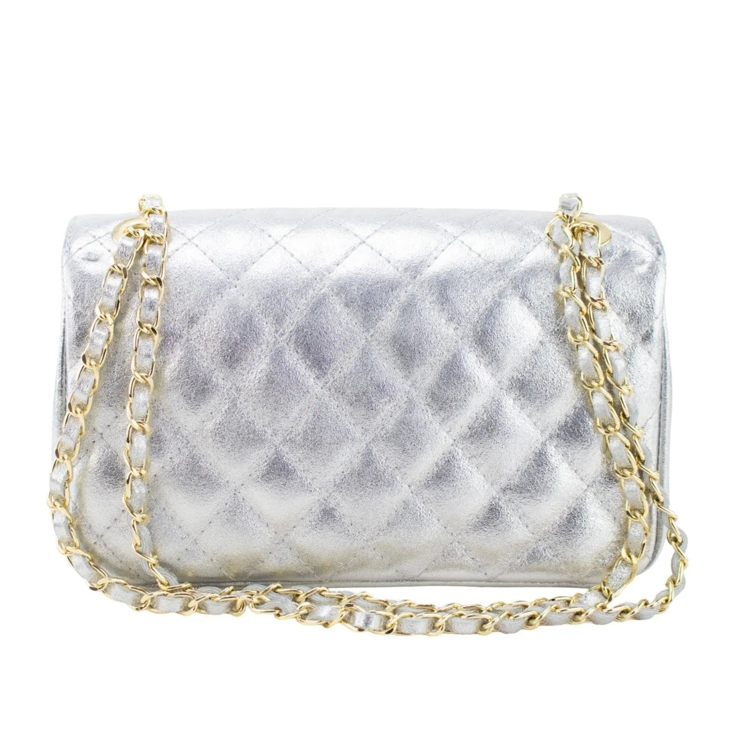 Bolso Piel Pregato Classy Plata - KimondoShop