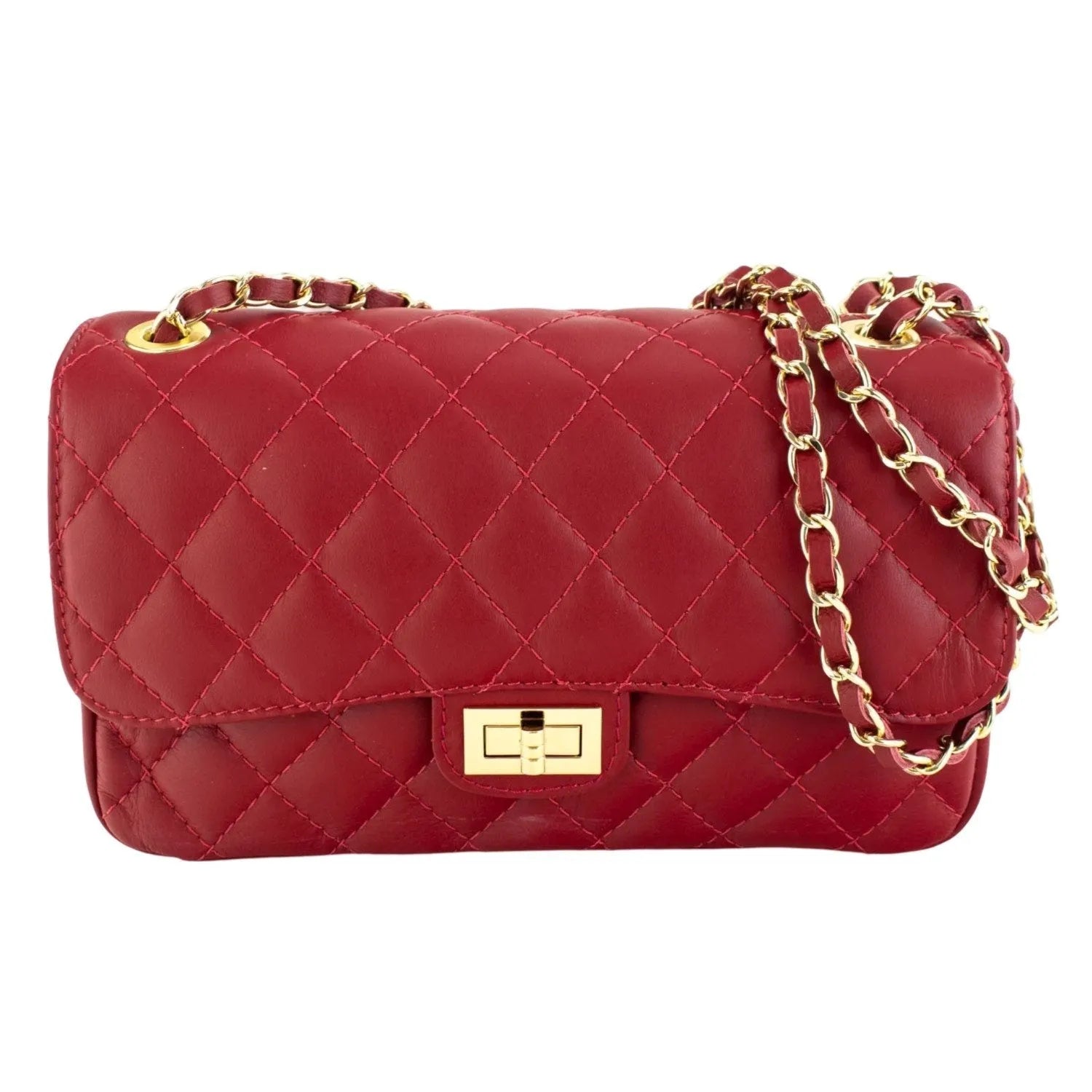 Bolso Piel Pregato Classy Rojo - KimondoShop