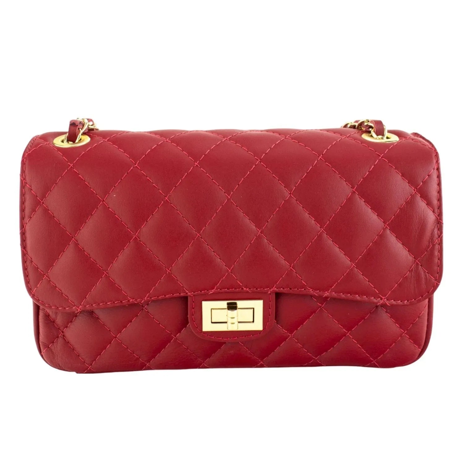 Bolso Piel Pregato Classy Rojo - KimondoShop