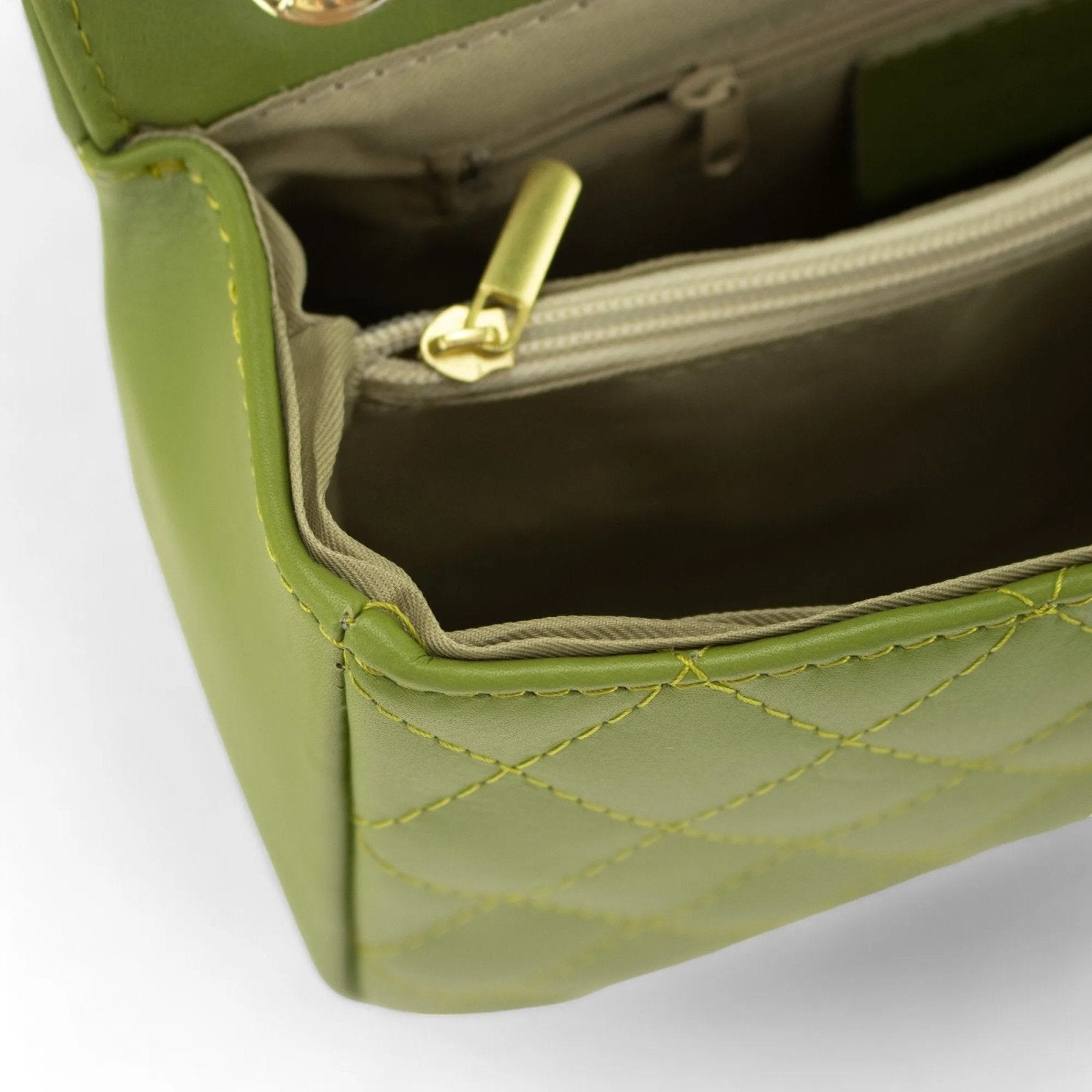 Bolso Piel Pregato Classy Verde oliva - KimondoShop