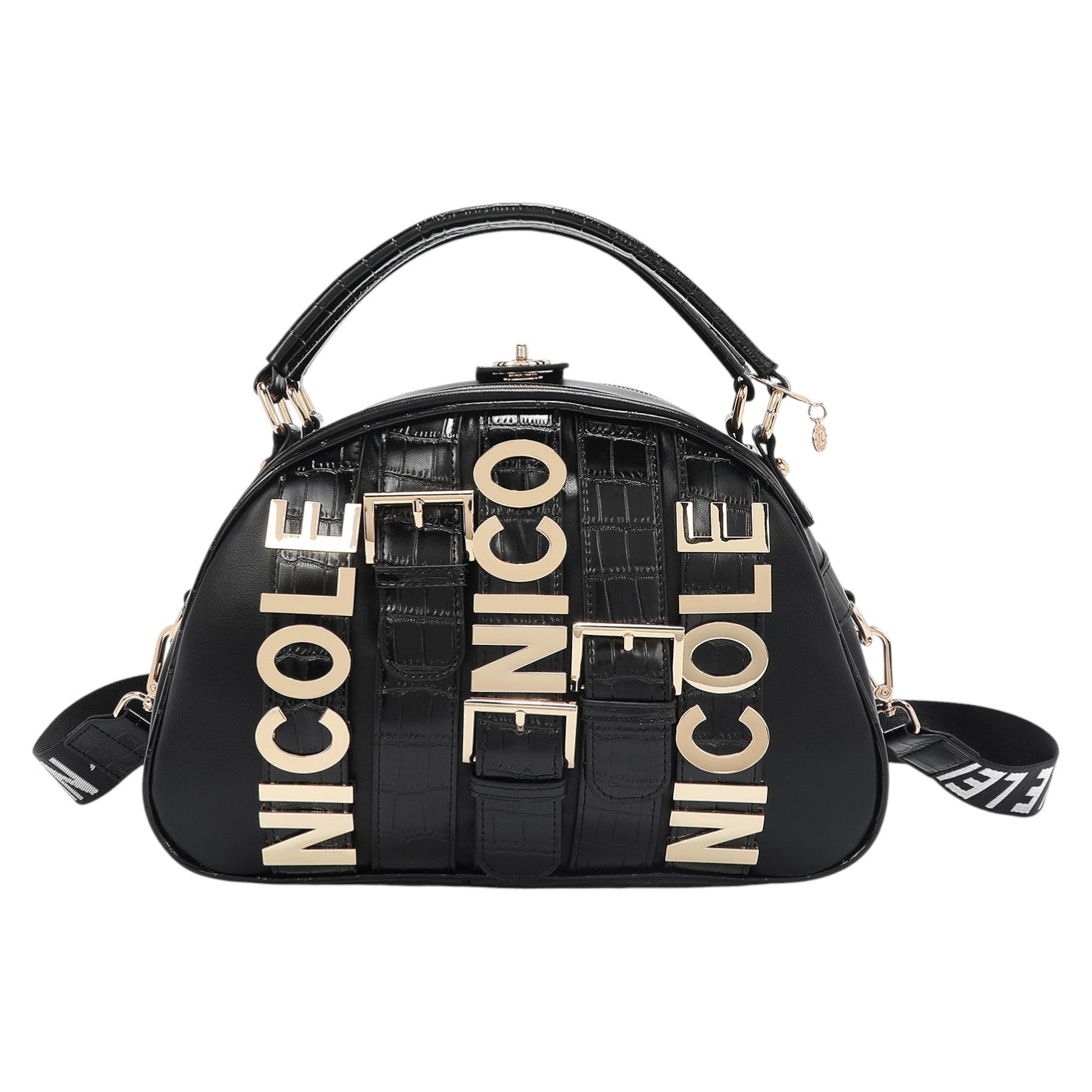 Bolso Satchel Nicole Lee Calista Negro - KimondoShop