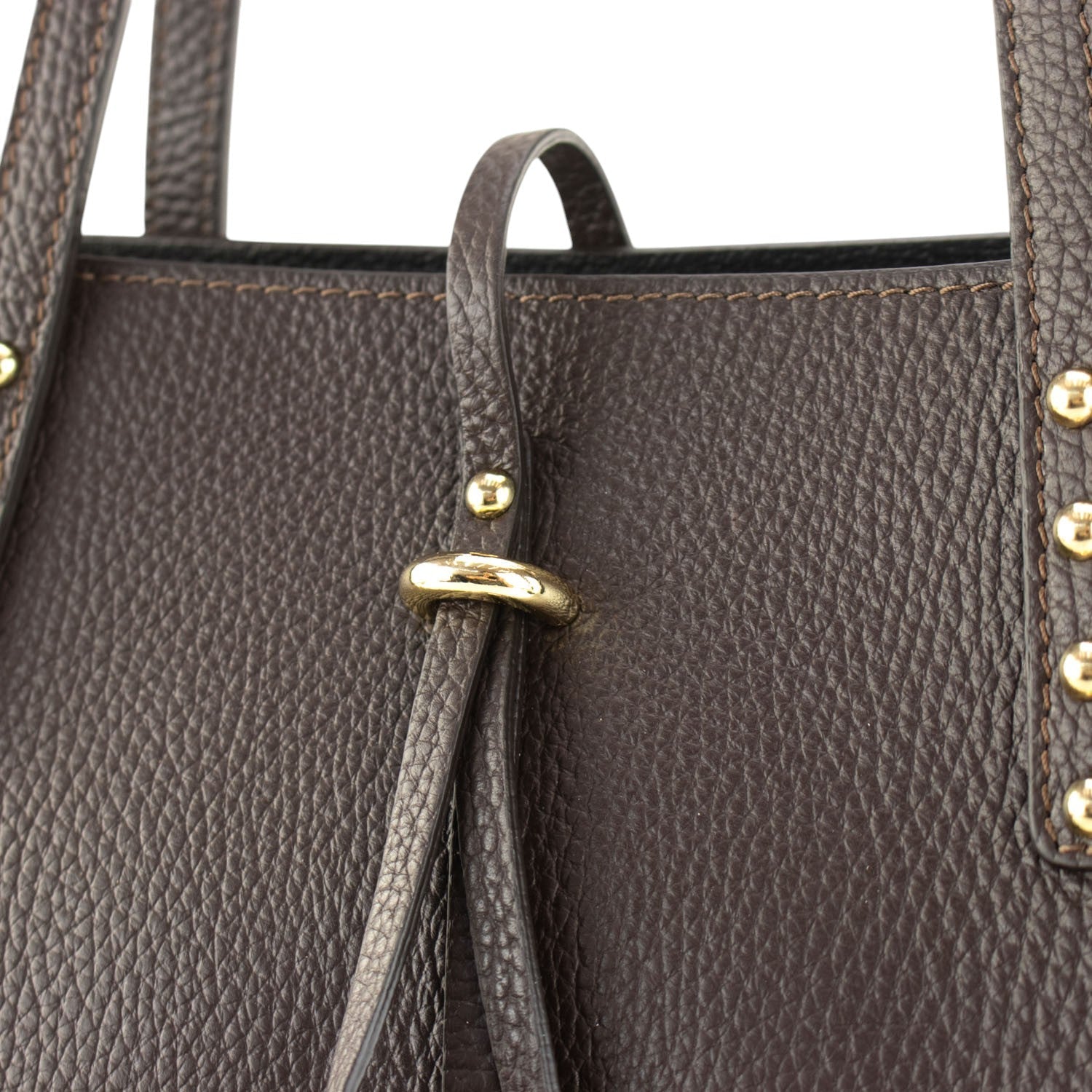 Bolso Shopper en Piel Pregato Loggia Chocolate - KimondoShop