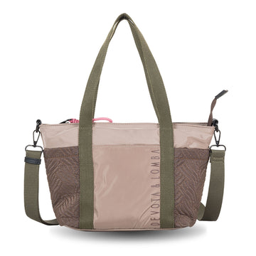 Bolso Shopper pequeño Devota Lomba Field Taupe - KimondoShop