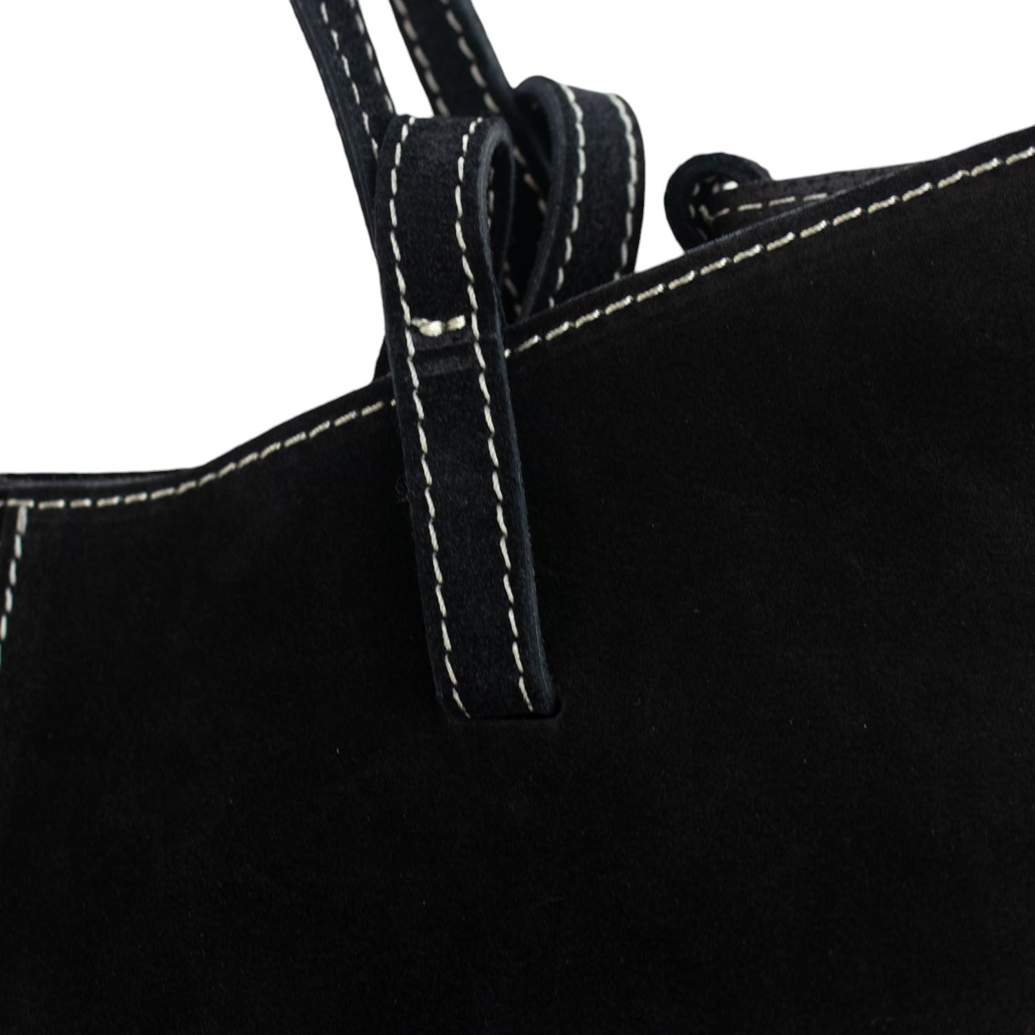 Bolso shopper Piel Pregato Venetto Negro - KimondoShop