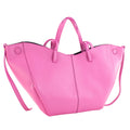 Bolso shopper Piel Pregato Venetto Soft Rosa chicle - KimondoShop