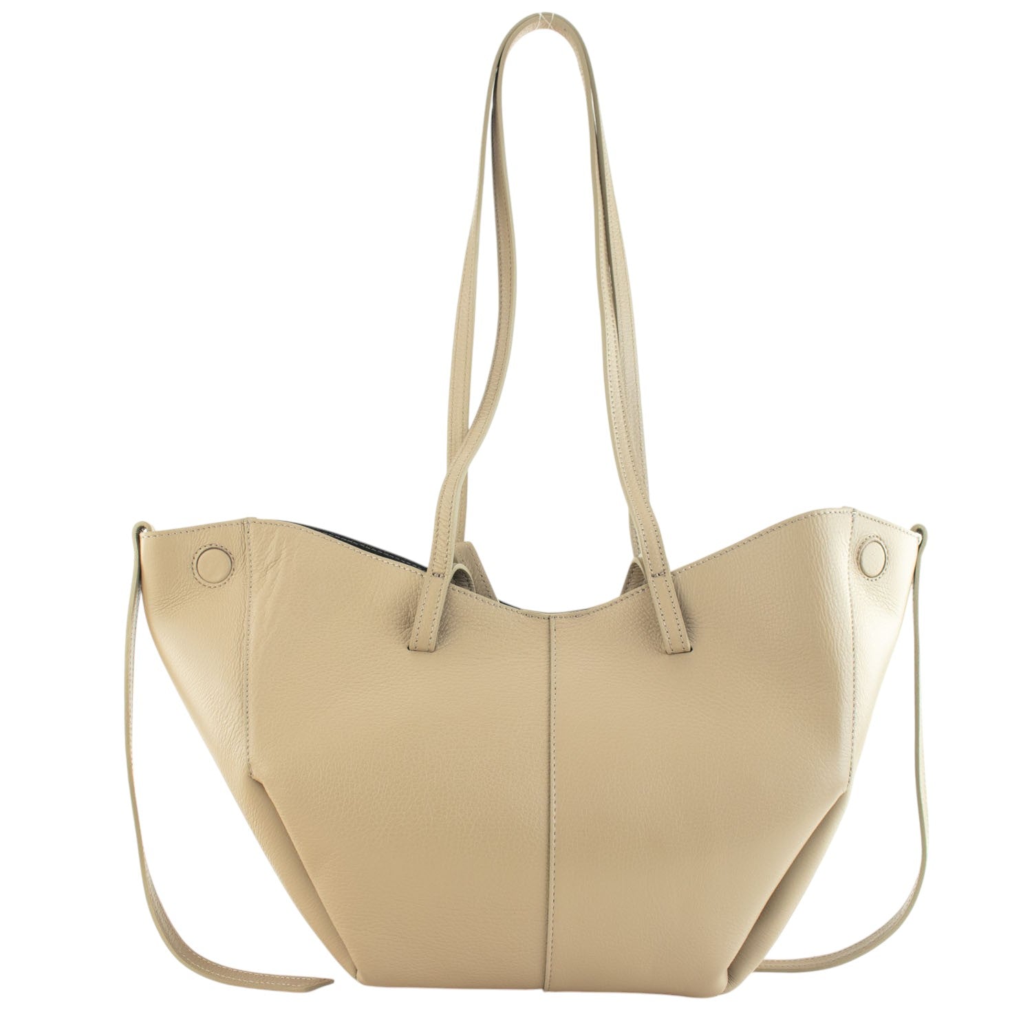 Bolso shopper Piel Pregato Venetto Soft Taupe claro - KimondoShop