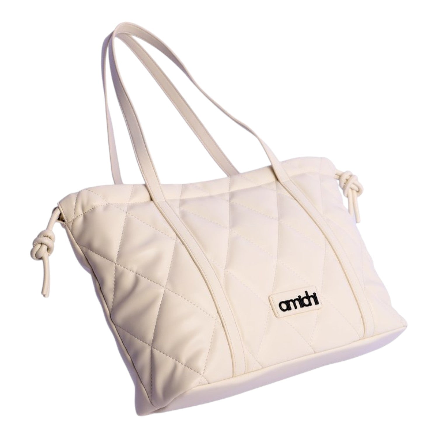 Bolso shopping Amichi Loom Marfil - KimondoShop