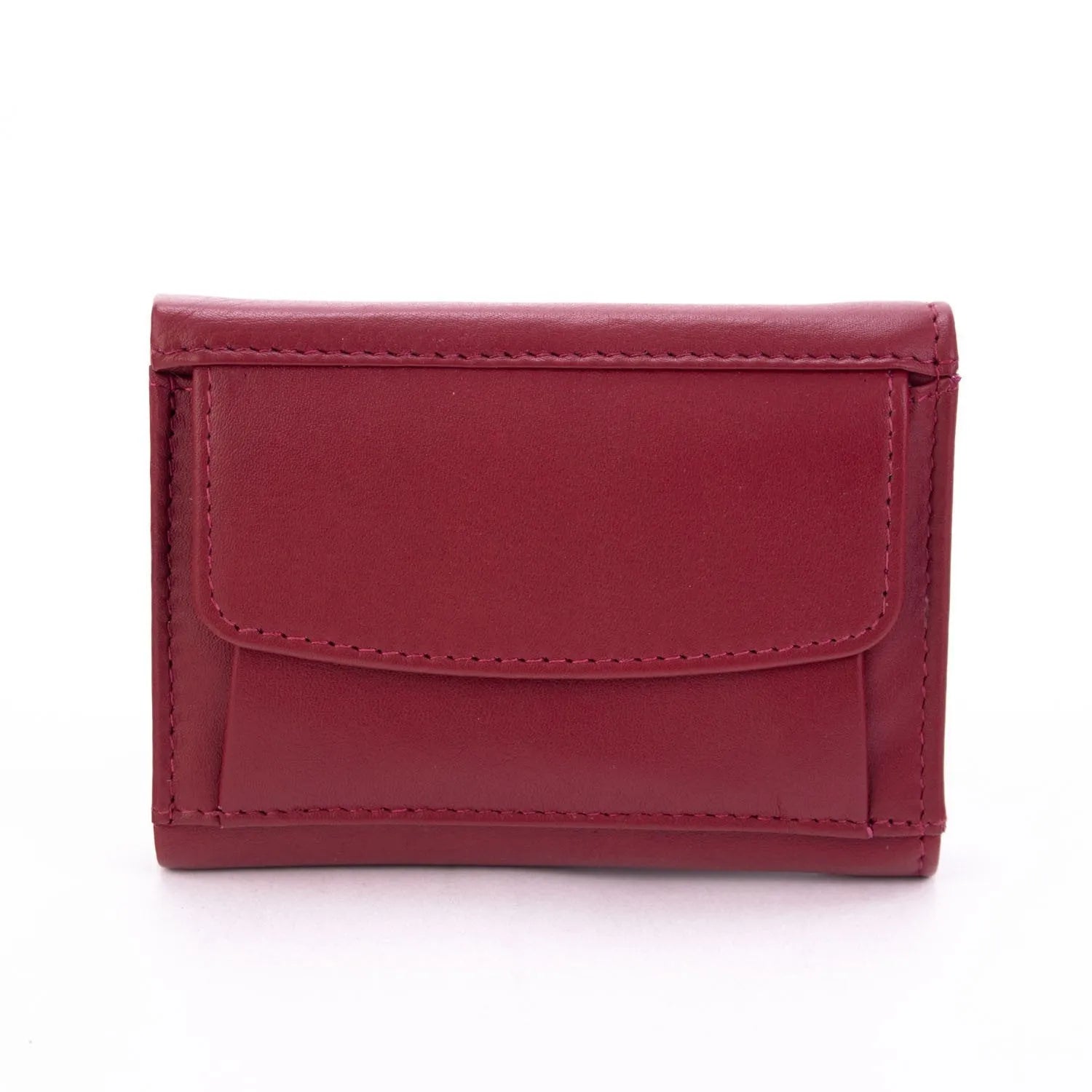 Cartera compacta Piel Basics JL Piel hombre Rojo - KimondoShop