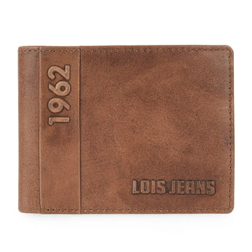 Cartera de piel hombre apaisada Lois Elk - KimondoShop