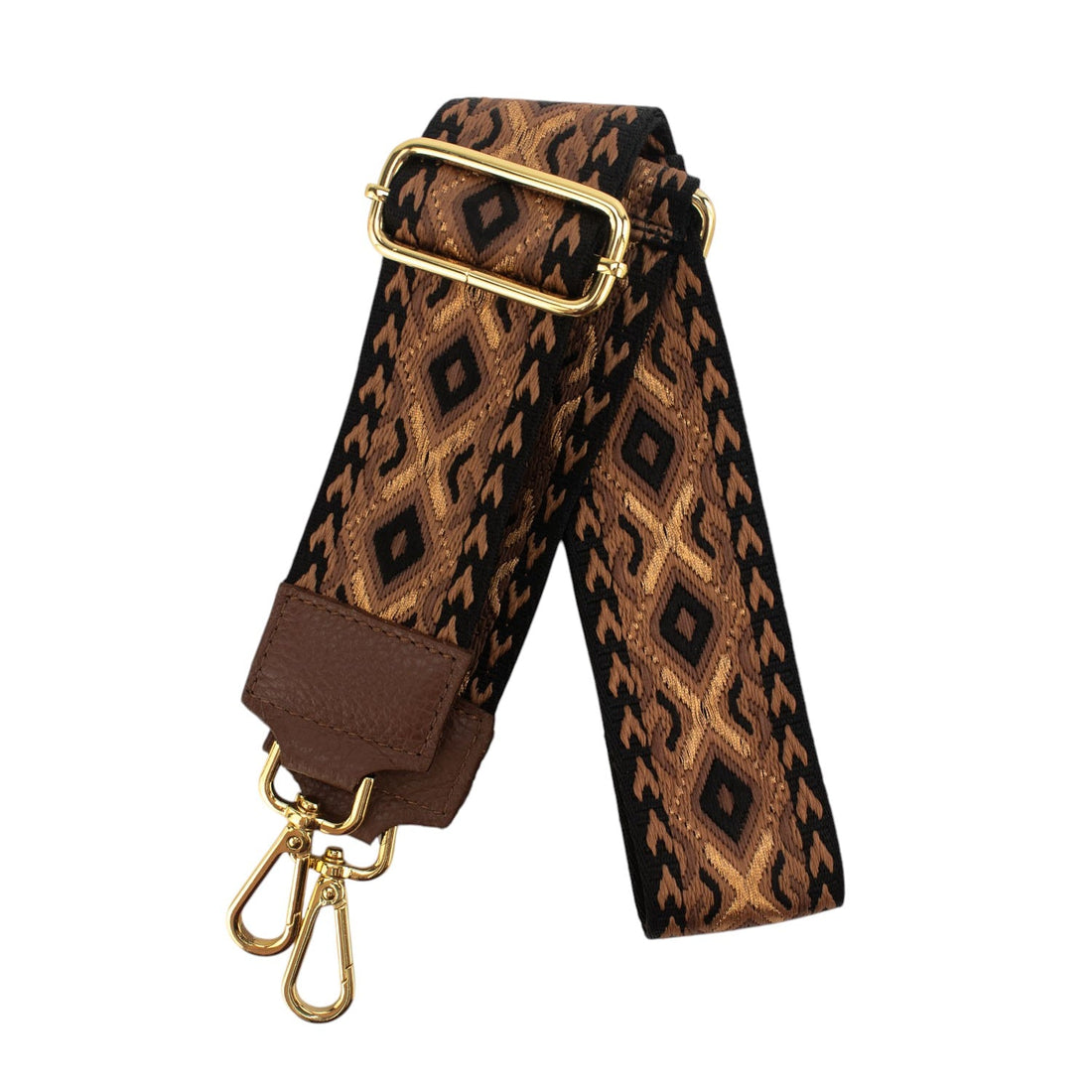 Cinta ajustable para Bolso Pregato Rombos Marrón - KimondoShop