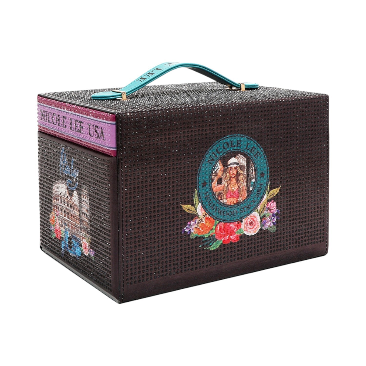 Joyero grande con pedrería Nicole lee Martha Travels Italy - KimondoShop