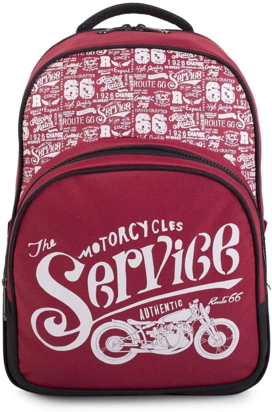 Mochila acolchada Ruta66 Motorcycle Red - KimondoShop