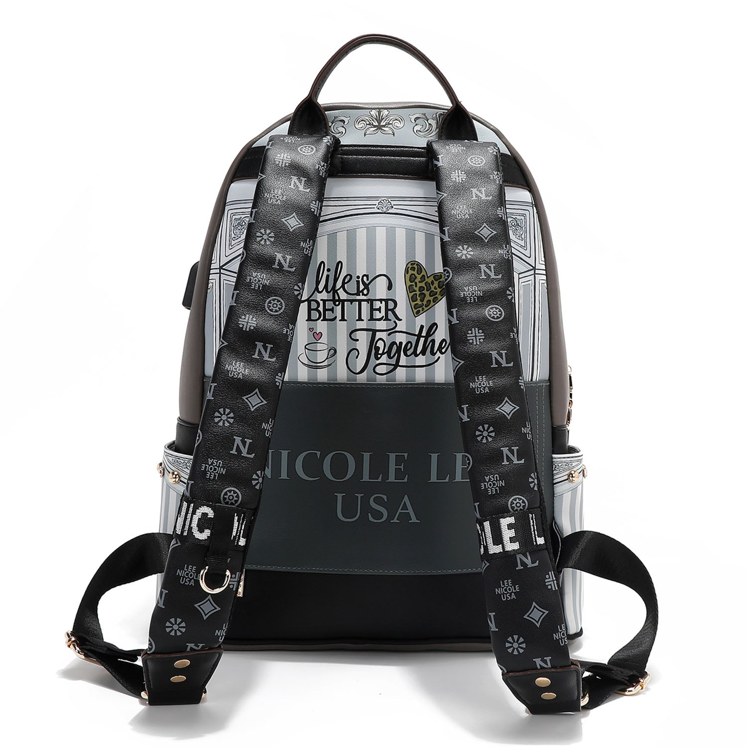 Mochila grande USB Nicole Lee Ladies Night - KimondoShop