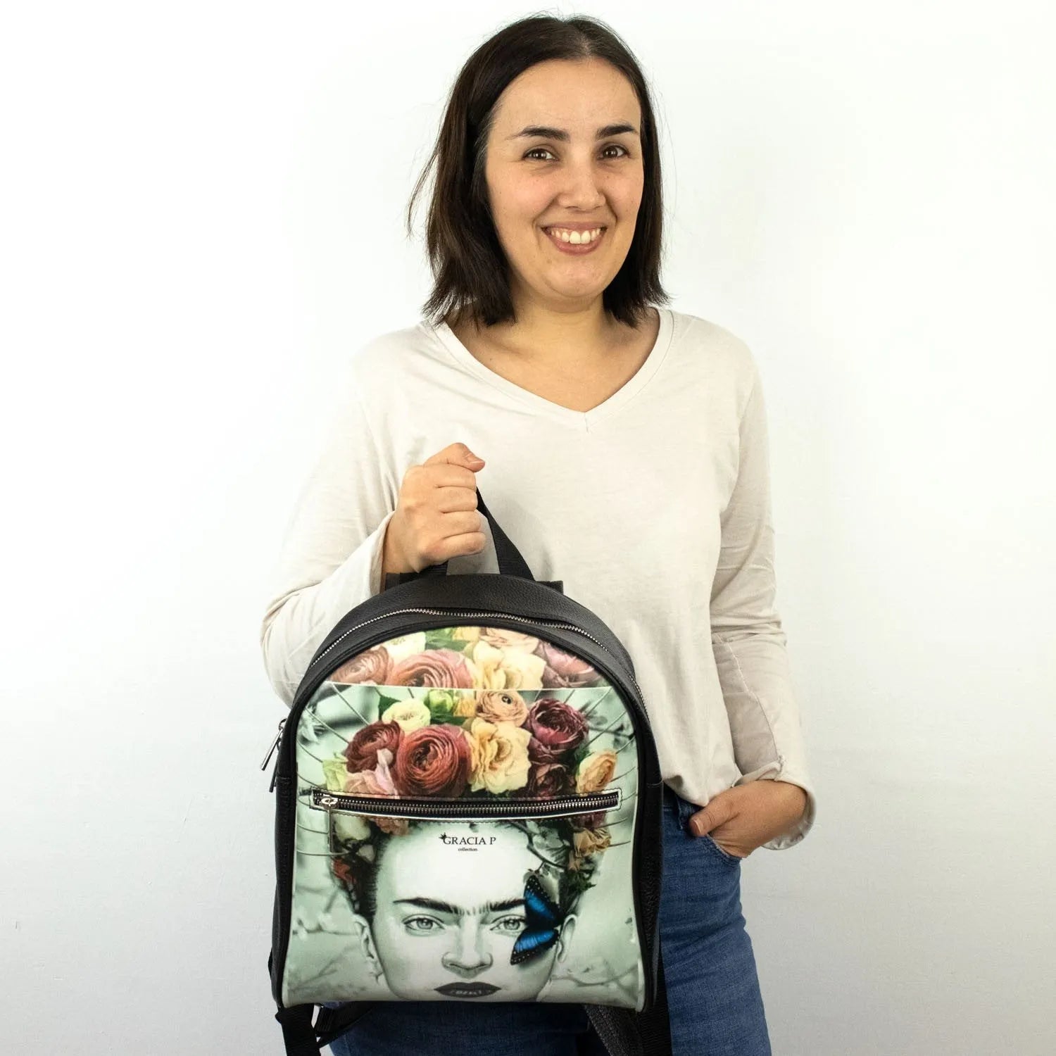 Mochila Zaino Gracia P Frida Doppia Immagine - KimondoShop