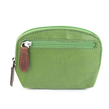 Monedero Piel Basics JL Piel Brida Verde - KimondoShop