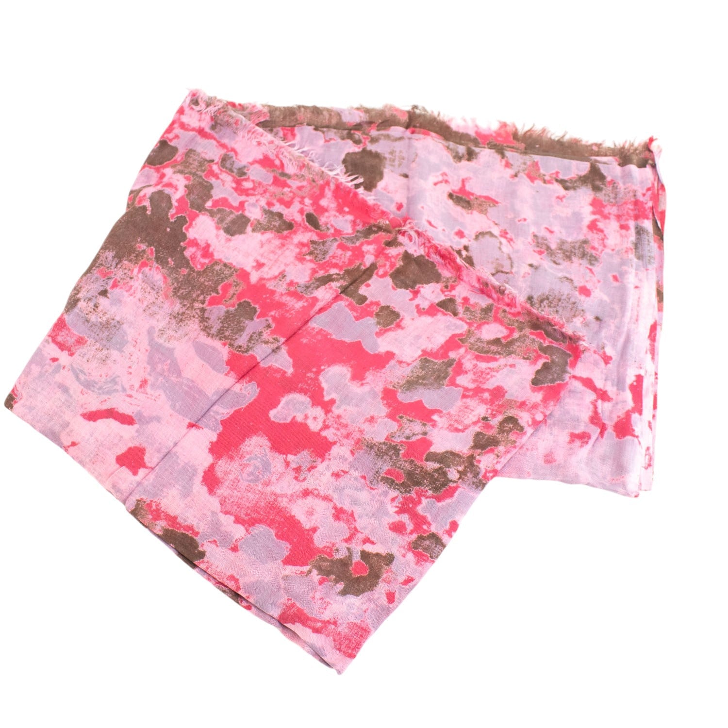 Pañuelo de lana estampado Abbacino Dalton Rojo - KimondoShop