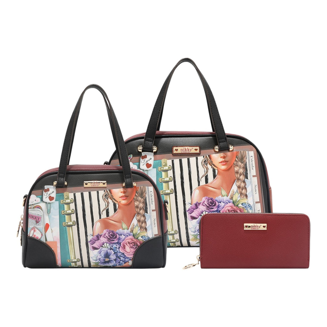 Set 3 piezas bolsos y billetero Nikky Nostalgia - KimondoShop