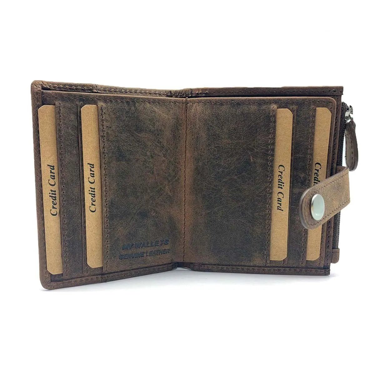 Tarjetero con broche MyWallets Rustic - KimondoShop