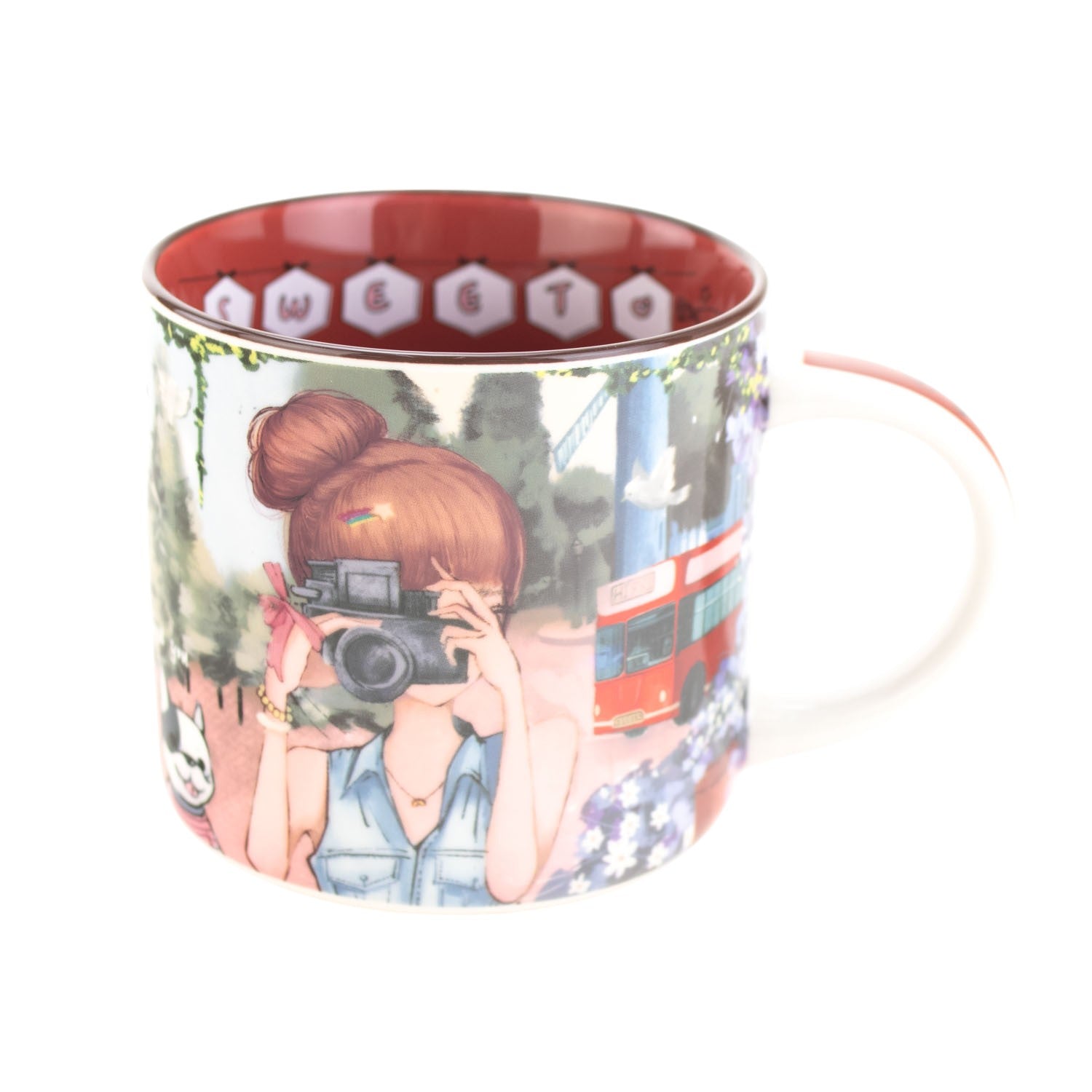 Taza cerámica asa Sweet Candy Hanna - KimondoShop