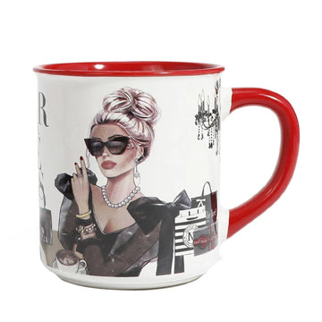 Taza cerámica Nicole Lee Lady in Black - KimondoShop